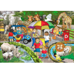 A4 Zoo 12 Piece Wooden Puzzle 